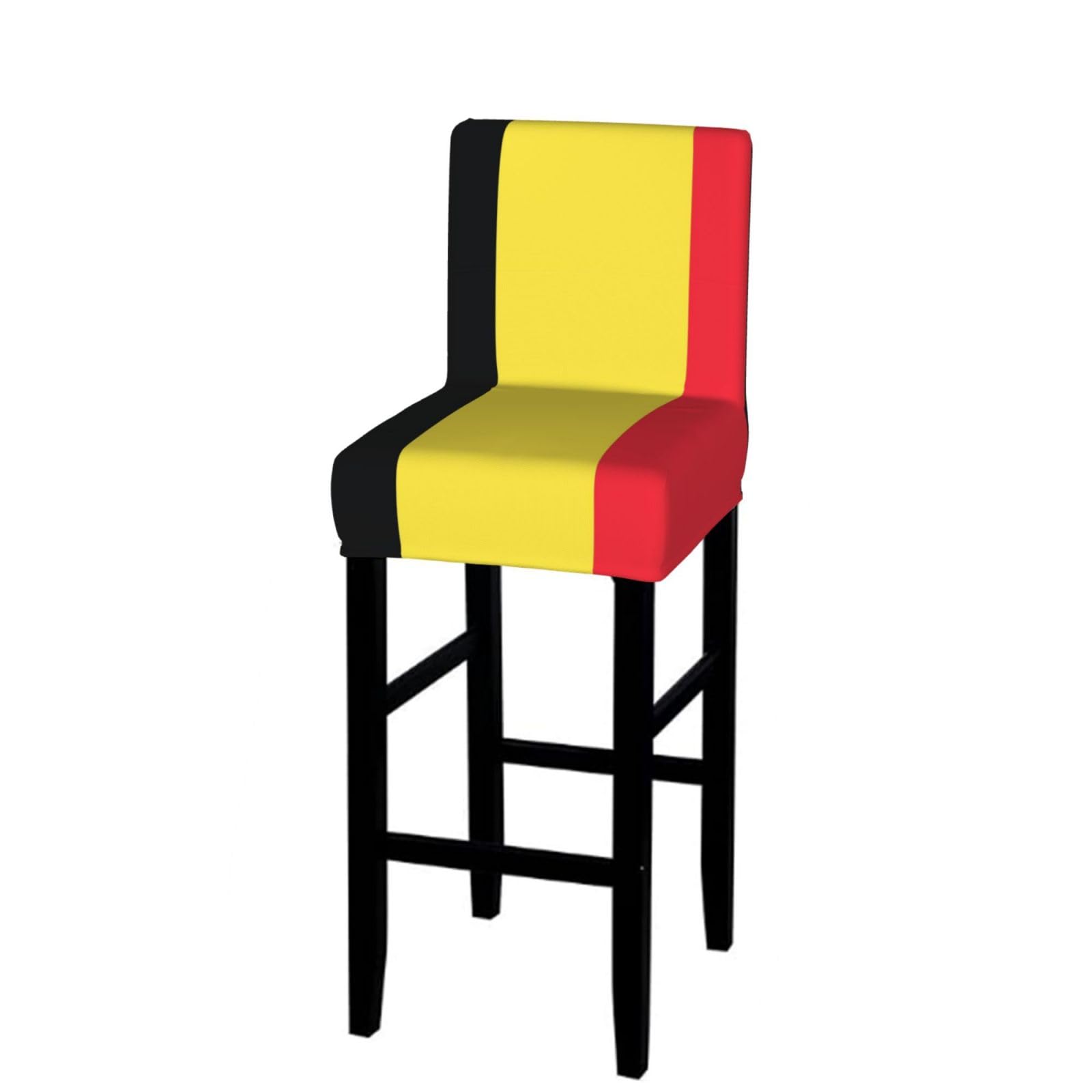 CNTDBU Flag of Belgium Bar Stool Cover-Stretchy Chair Slipcover for Kitchen