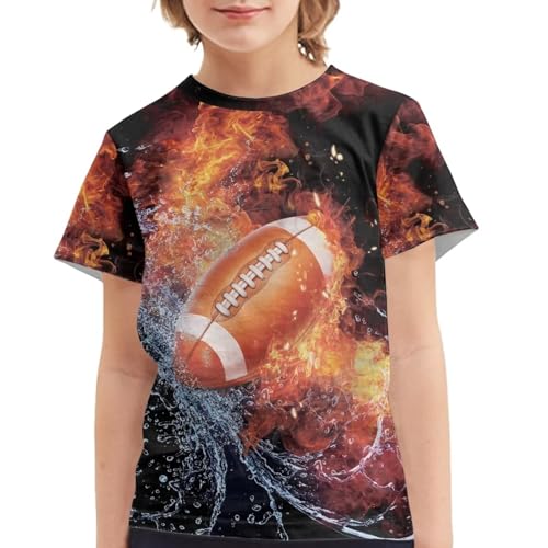 Image of JEOCODY Boys Girls Graphic Tees Funny 3D Printed Short Sleeve T-Shirts 3-16T