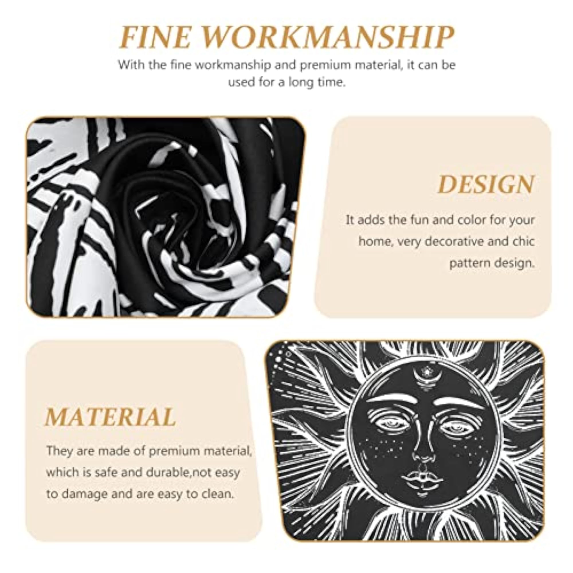 Sun and Moon Wall Tapestry Aesthetic Space Wall Decor