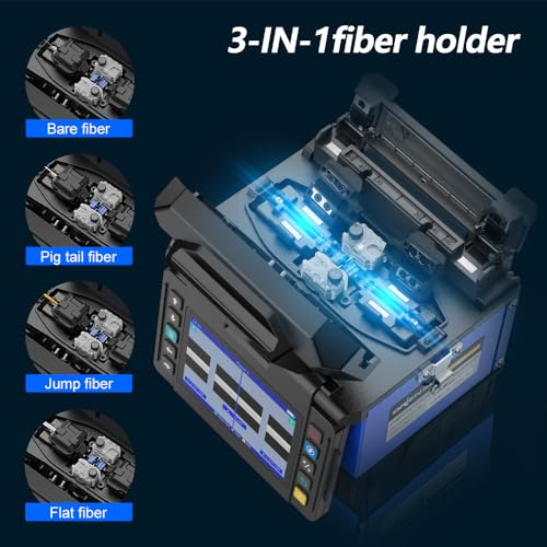 Image of ORIENTEK T49 FTTx Mini Fusion Splicer Active Clad-Alignment 3.5 inch Display 8S Fast Splicing Fast-Heating 18s