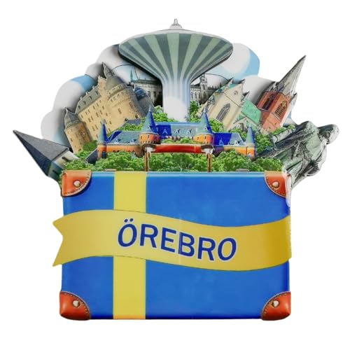 Imán Decorativo Turístico de Refrigerador Suecia miniatura 1