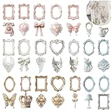 FOSDICK 40 Hojas de Encaje Marco de Scrapbook, Scrapbooking Kit para DIY Diario Álbum Decorativos