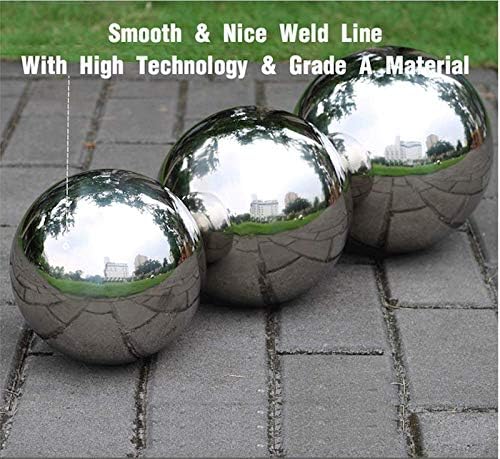 90mm-250mm 304 Stainless Steel Hollow Ball Mirror Polished for Kinds of Ornaments (200mm)