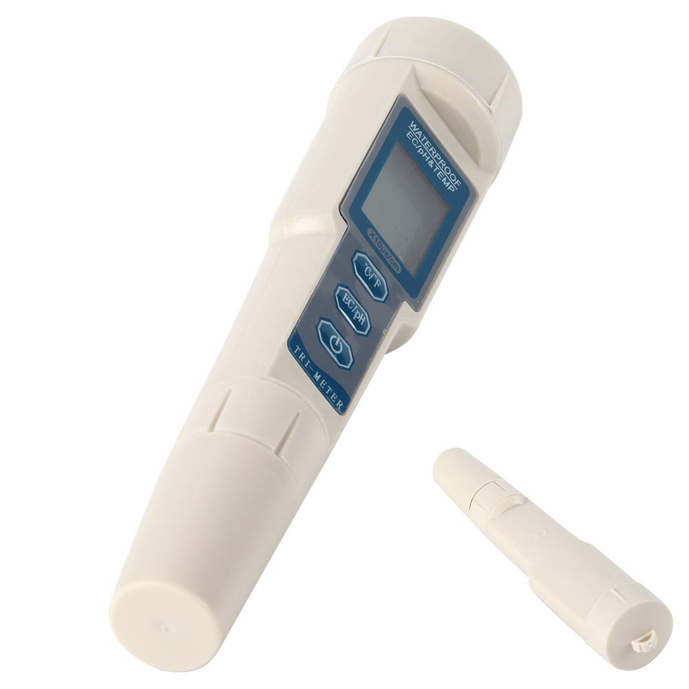 Medidor de PH, 3 in 1 PH Meter, Medidor de Conductividad de Agua, Probador de Calidad del Agua PH con Monitor Portátil 3 en 1, Medidor de PH Digital PortáTil para Agua Potable, Acuario, Piscina, SPA