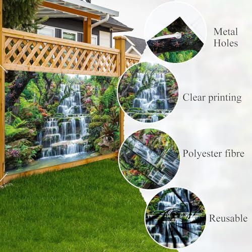 Fondo fotográfico tropical 9x6ft de tela miniatura 6
