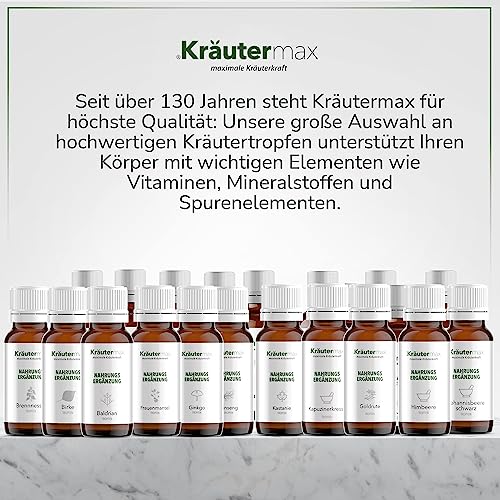Baldrian Tropfen, 50 ml, Vegane Baldrianwurzel-Tinktur, 15% Vol.