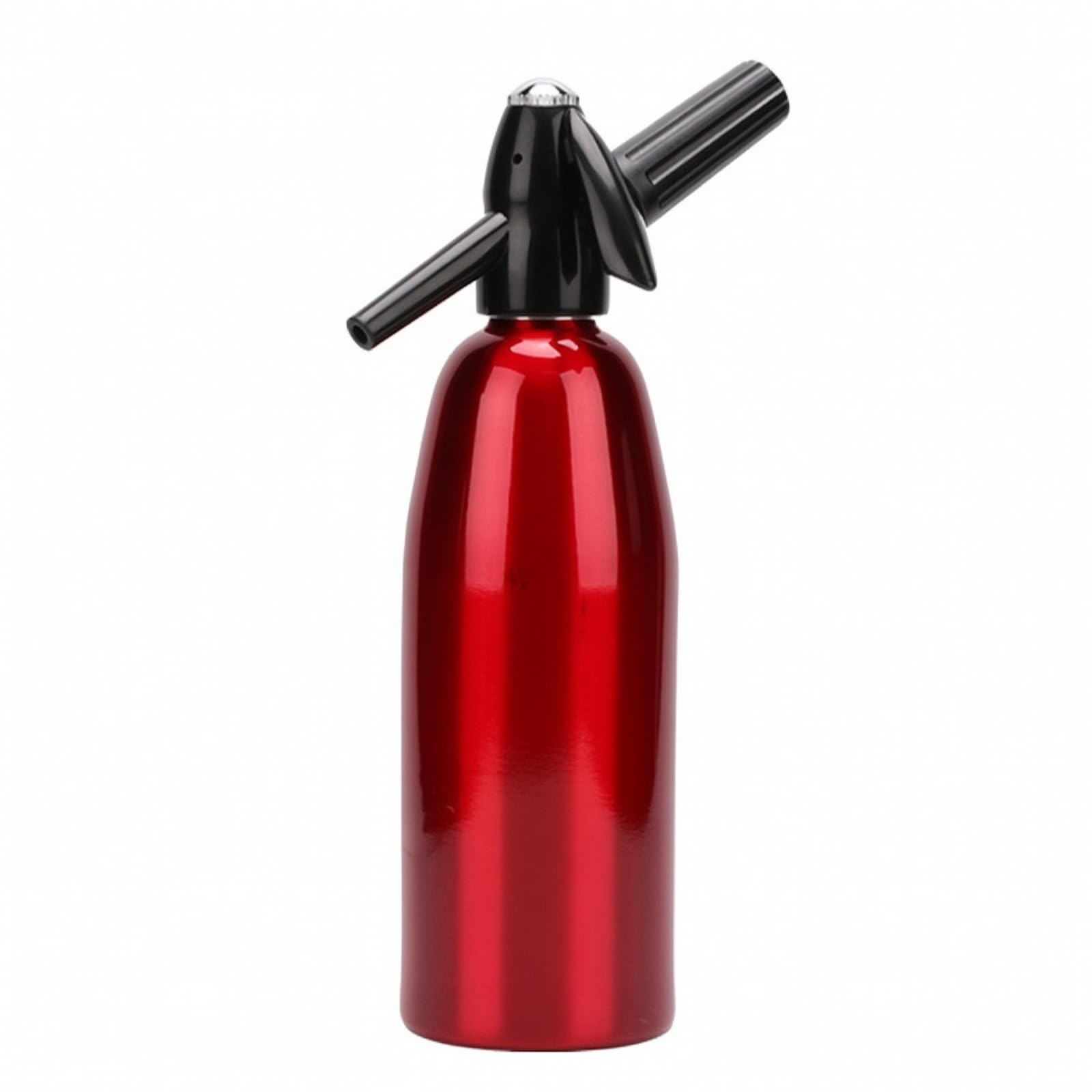 Sifón Carbonatador Bolla Aluminio | Diseño Cilíndrico Compacto, Sifón gaseosa 1000 Ml, para Entrenimiento Informal, Rojo