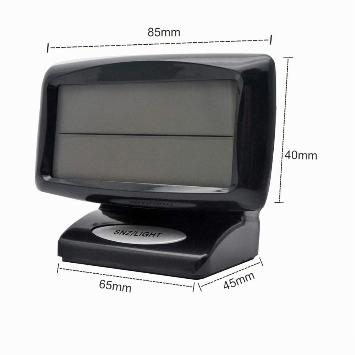 Thermomètre de mesure de température à l'intérieur et à l'extérieur de la voiture, horloge électronique, rétro-éclairage LCD bleu pour voiture avec affichage numérique et thermomètre