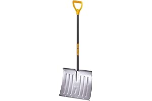 True Temper Aluminum Snow Shovel D-Grip Steel Handle