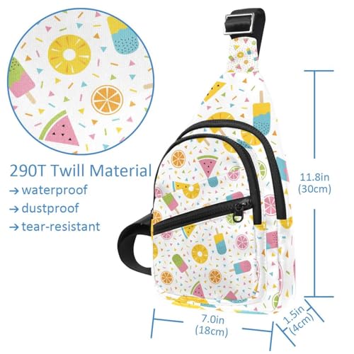 Sac de poitrine pastèque multicolore idéal pour le vélo - 4