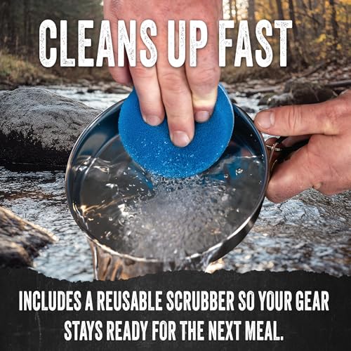 Ready Hour Kit de Cocina para Camping de Acero Inoxidable - Set Compacto de Supervivencia de 5 Piezas con Olla, Sartén, Taza, Estropajo y Bolsa de Transporte miniatura 6