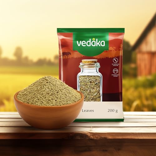 Image of Amazon Brand - Vedaka Dried Rosemary Leaves | 200 g | Provides a Profusion in Taste and Aroma| No Artificial Colours & Preservatives
