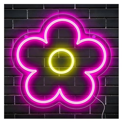 Néon fleur intensité variable 20x21cm pour remplacer un éclairage trop agressif