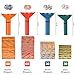 PM Company Color-Coded Coin Counting Tubes with 180 Assorted Flat Coin Wrappers for Pennies Through Quarters - Blue, Green, Orange, Red Set of 4 Tubes