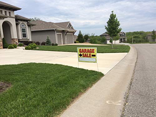 Sunburst Systems 3030 Assembled Yard Large, Pre-Printed Pricing Labels (Stickers) and Garage Sale Signs Kit