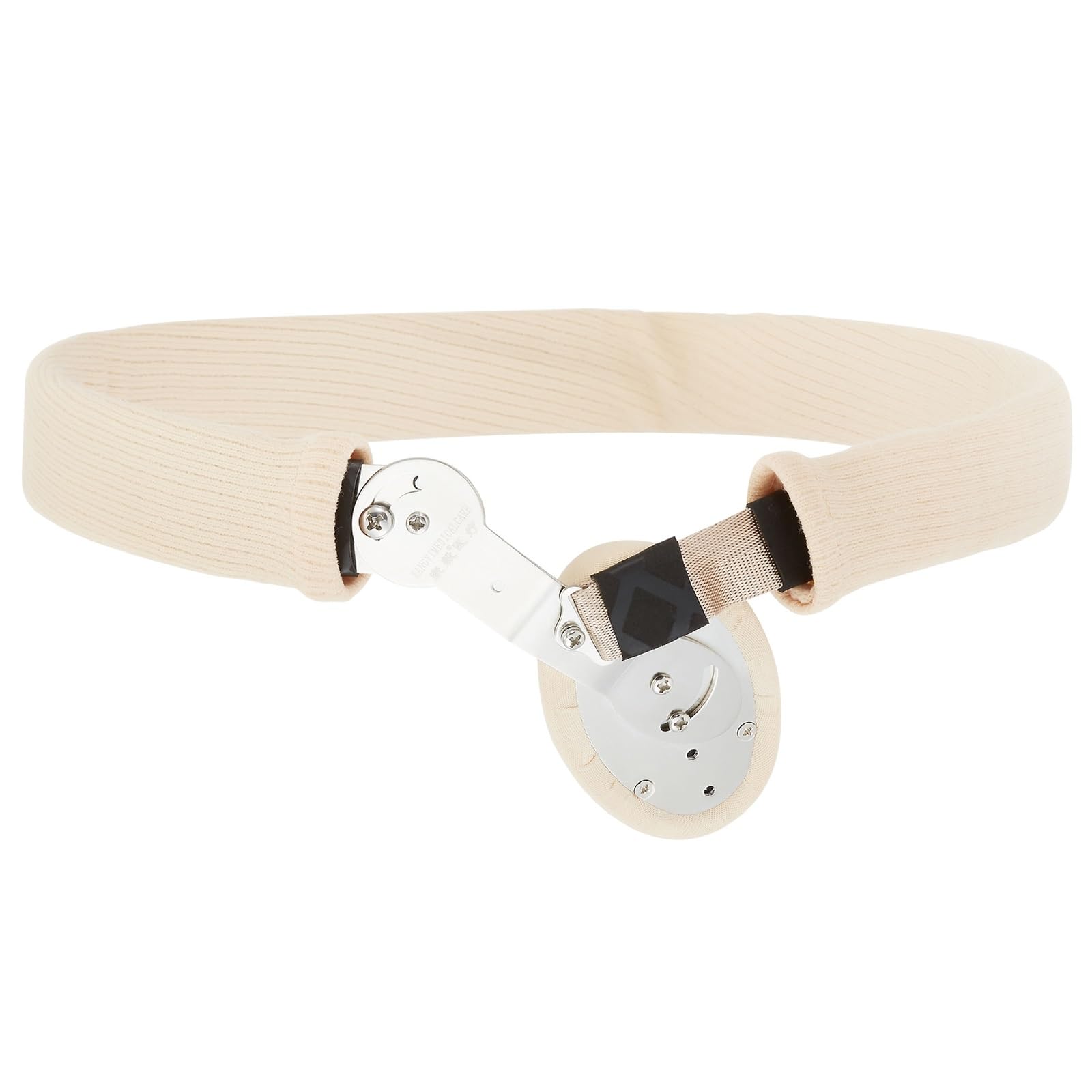 Ceinture Hernie Inguinale Homme et Femm, Deux Coussinets en Silicone, Sangles Élastiques Réglables à N'importe Quel Angle, Connexion à Pression(Large)