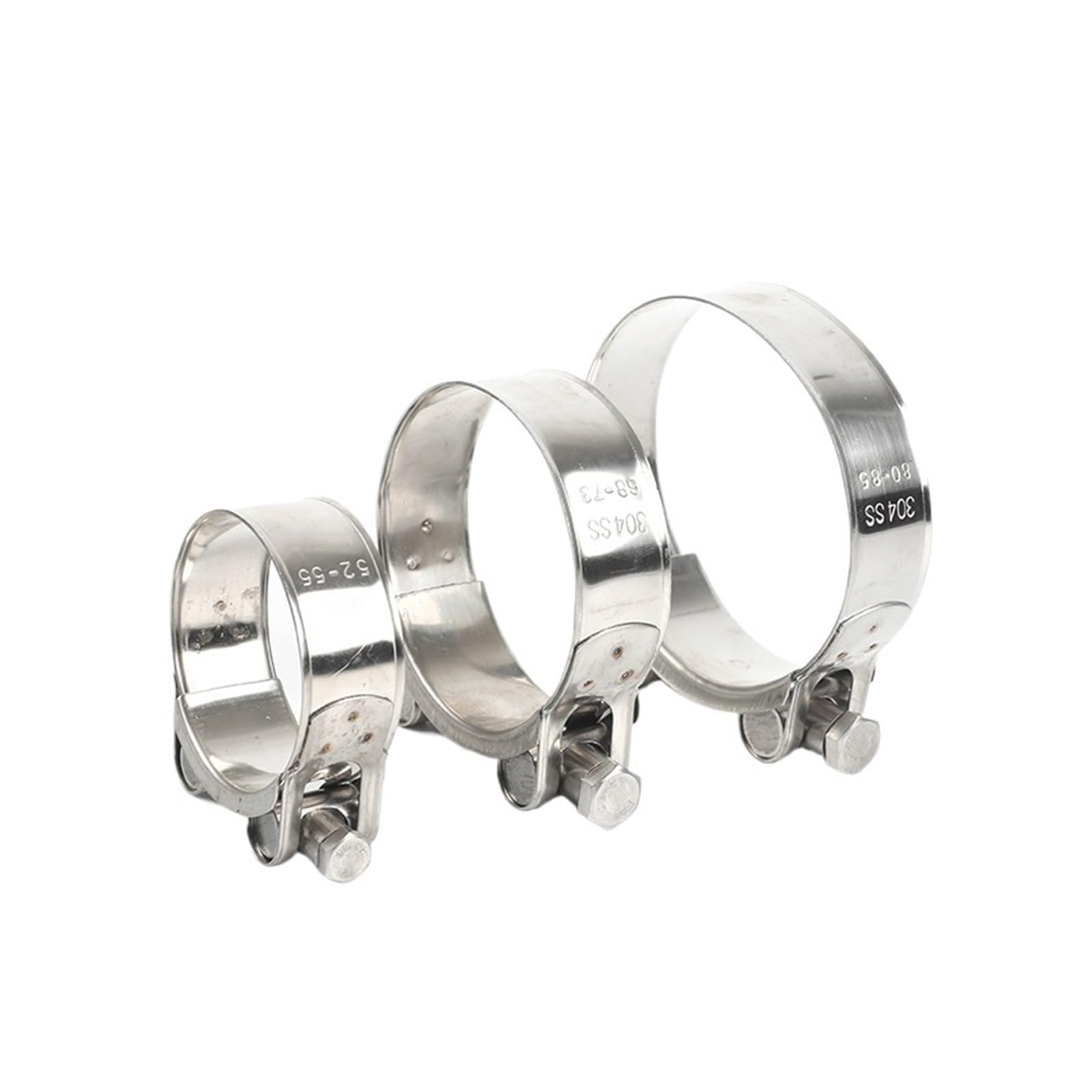 Edelstahl 304 verstärkt die Klemmschlauchschelle, kreisförmige Luft-, Wasserrohr-, Kraftstoffschlauchklemmen von Wasserrohr-Befestigungsklemmen (Size : 140mm-148mm(1pcs))