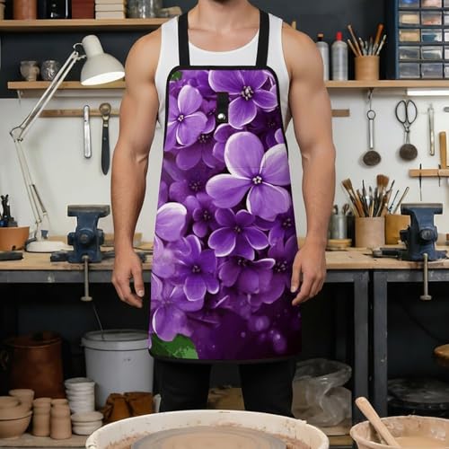 Delantal Floral Ajustable con 8 Bolsillos para Hombre y Mujer miniatura 4