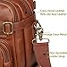 Baosha Leather Laptop Briefcase Backpack Hybrid Large 17 inch Laptop bag Travel Carry on Backpack Vintage for Men HB-22 (Brown)