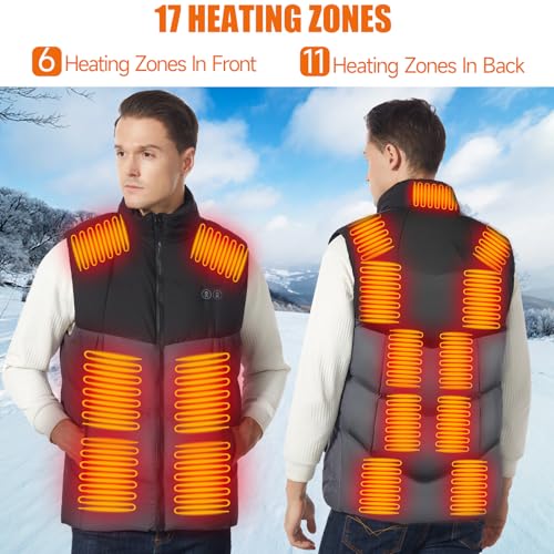 Moeput Lightweight Heated Vest for Men and Women with 16000mAh Battery Pack