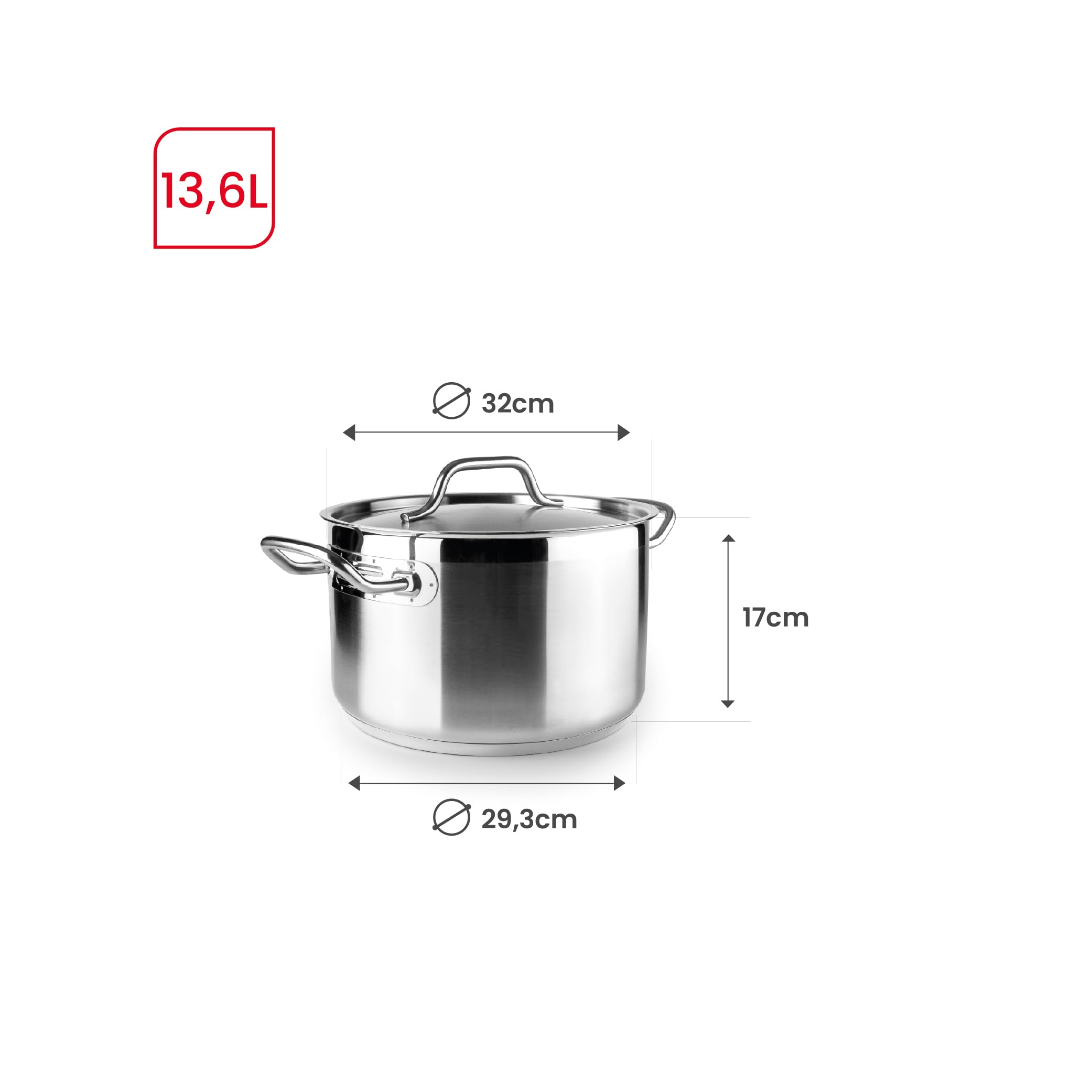 IBILI 607732 Garnek, 18/10 Steel