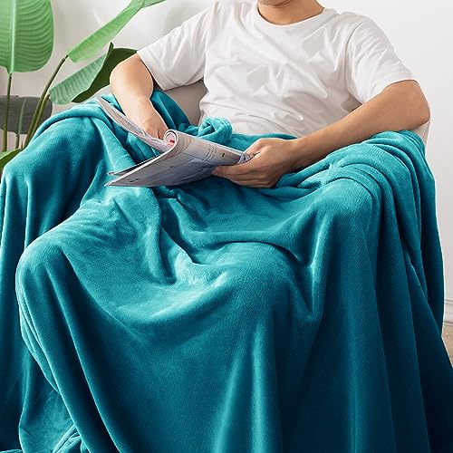 Oxford Homeware Fleece Blanket Sofa Throw Cuddly Reversible Soft Throws for Bed Couch, Settee - Image 4
