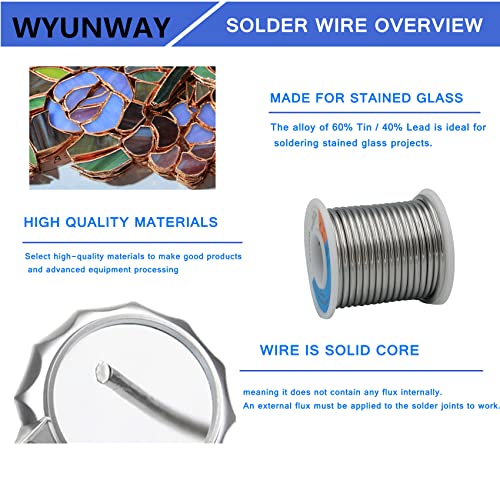 Image of 60 /40 solder for stained glass solder wire (450g(1LB),1 /8 inch(3mm) Dia
