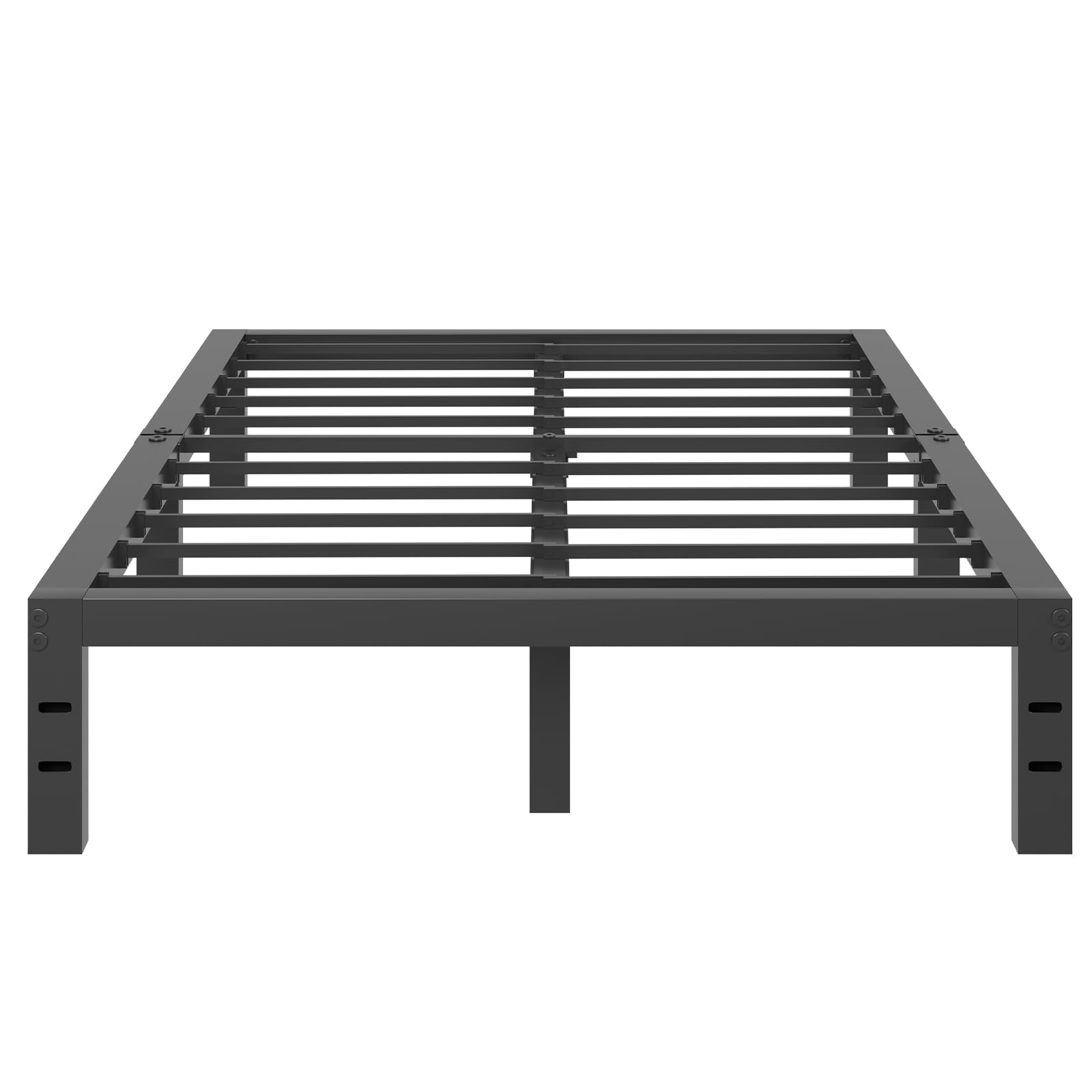 Novilla Bed Frame Queen Size, 12 Inch Simplicity Metal Platform Queen Bed Frame with Underbed Storage, No Box Spring Needed, Heavy Duty Steel Slat Support, for Bedroom, Guest Room, Noiseless