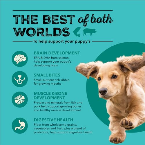 Image of ACANA Wholesome Grains Dry Dog Food Puppy Sea & Farm Recipe, 4lb (Pack of 2)