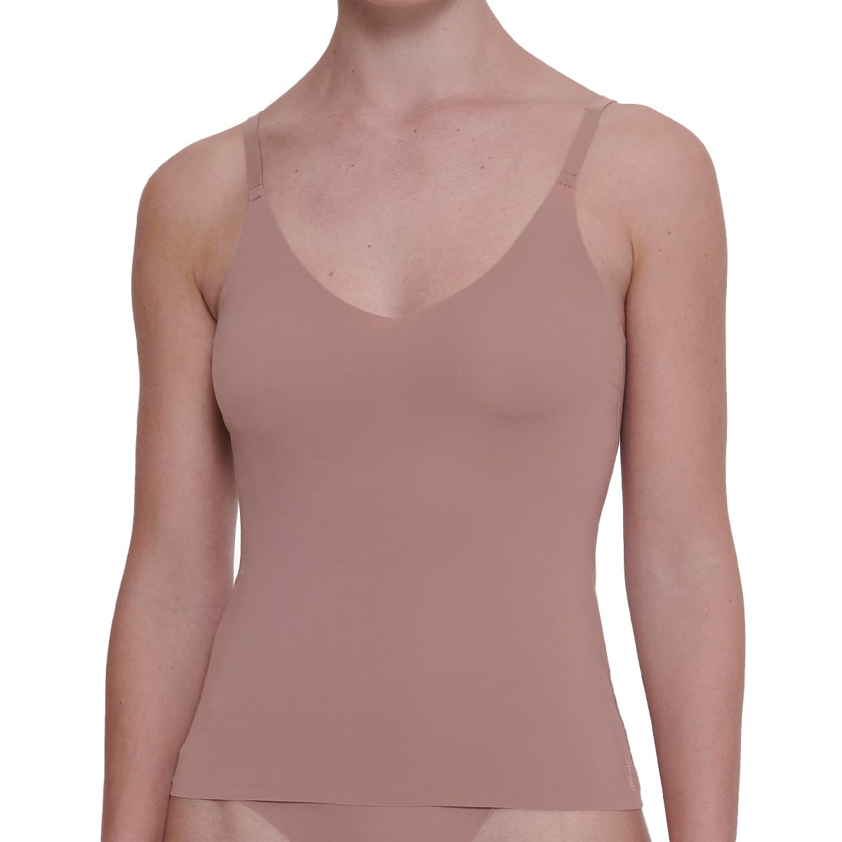 Sloggi Women's ZERO Feel 2.0 Spaghetti Top, CACAO, XS