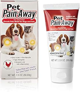 Nutra Pharma Pet Pain-Away, All-Natural Pain Reliever for Cats and Dogs, Pain Relief from Arthritis, Hip Dysplasia, and Chronic Joint Pain, Homeopathic, Opioid-, and NSAID-Free