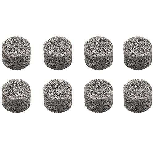 Bloepum 8Pcs Stainless Steel Pressure Car Washer Foam Mesh Filter Replacement Foam Sprayer Mesh Filter for Car