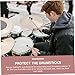 ULDIGI 4Pcs Silicone Drumstick Covers Mute Protectors for Practicing Drums Sound Attenuation Lightweight Durable for Beginners and Cool Drummers