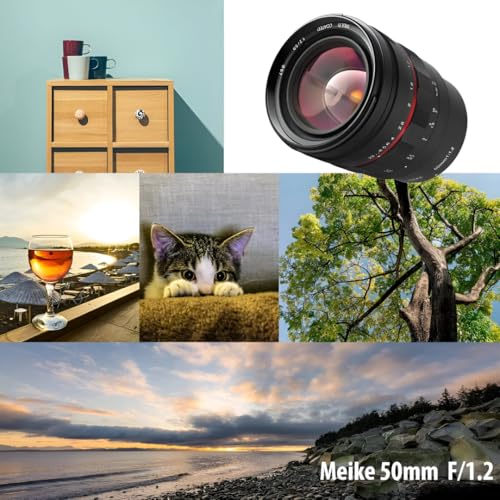 Image of Meike 50mm F1.2 EF Large Aperture Manual Focus Full Frame Lens Great for Portrait Photography for Canon EF Mount Cameras