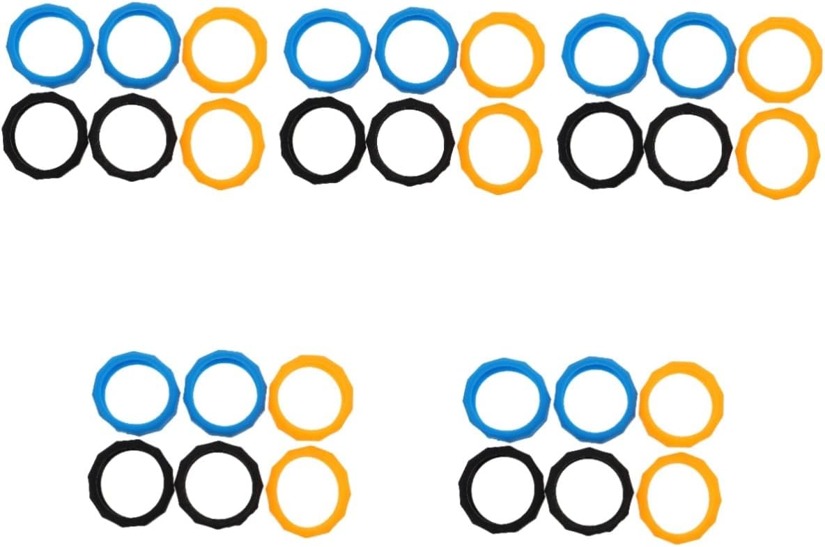 Milisten 30pcs Silicone Microphone Ring Non-slip Holder Stand Pop Filter Cover Essential Mic Accessory