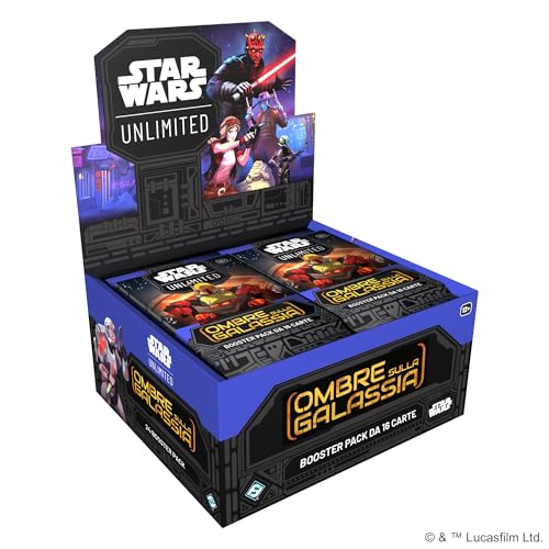 Asmodee Star Wars: Unlimited Tcg Shadows Of The Galaxy Booster Display (Set Da 24 Buste) - Gioco Di Carte Collezionabili Per Bambini E Adulti, Dai 12
