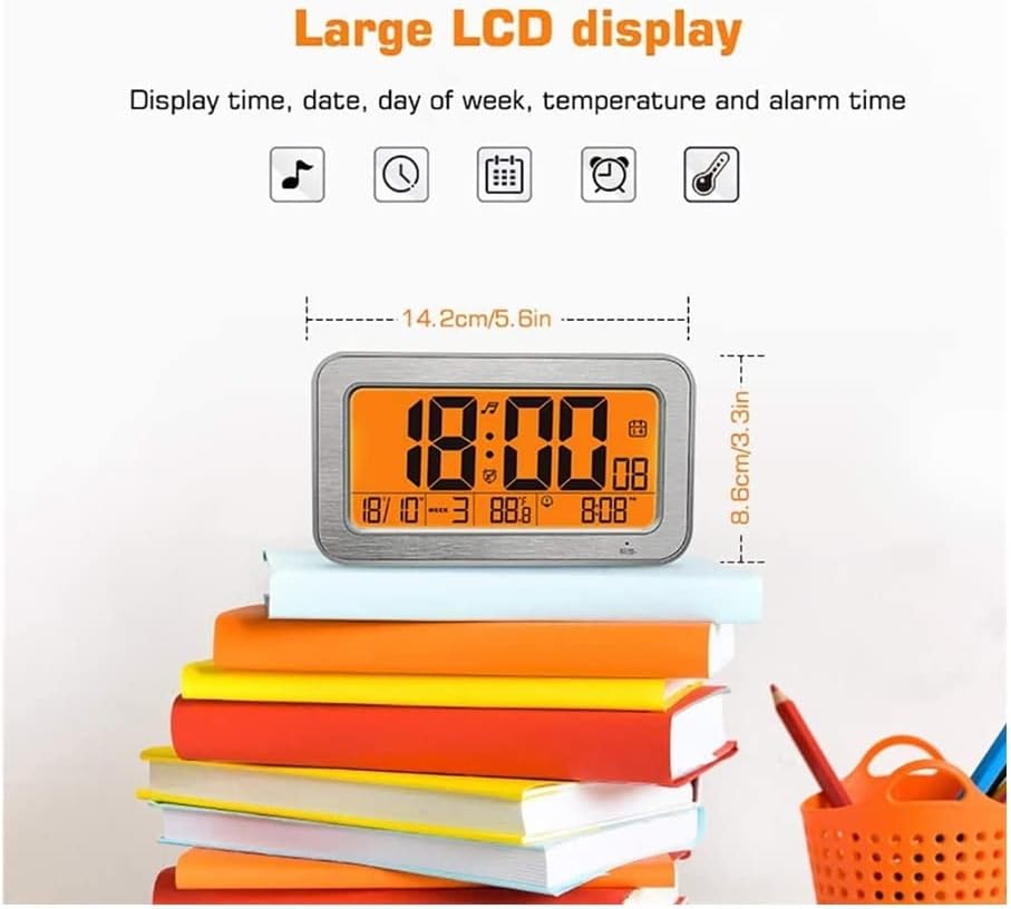 Gerrit Digital Alarm Clock large LCD display dimensions