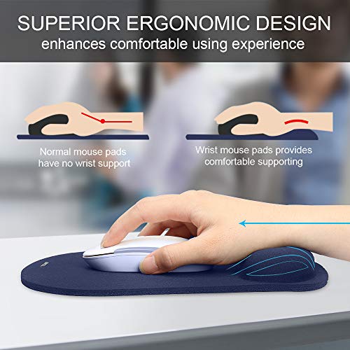 Image of TECKNET Ergonomic Mouse Pad with Wrist Support