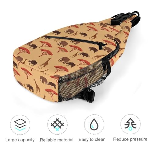 Bolso cruzado estilo safari con correa ajustable para senderismo miniatura 5