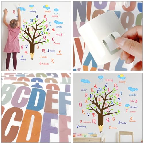 Vinilos decorativos adhesivos letras 30x90 cm DOITOOL miniatura 7