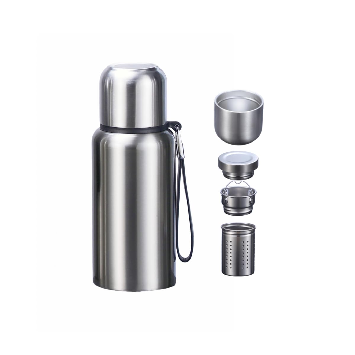 Amazon.com : CDJ 17 oz Thermos with Tea Infuser Stainless Steel