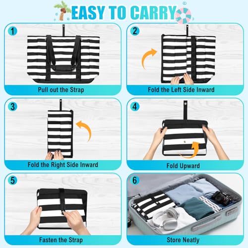 Image of Extra Large Beach Bags for Women Waterproof Sandproof Beach Tote Bag