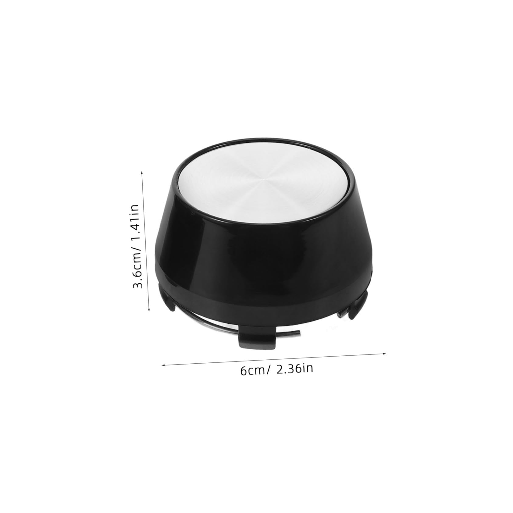 GLEAVI 4pezzi Coprimozzi Ruota Coprimozzi Ruota Auto Veicolo Realizzati in Alluminio ABS Protezione da Sporcizia