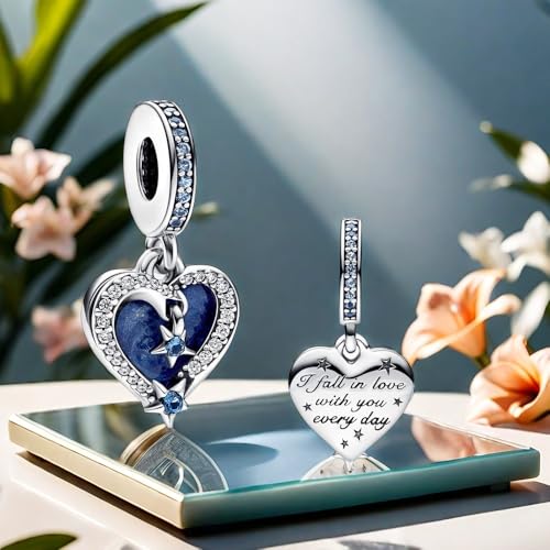 Image of Mom Family Charms Bead for Bracelets and Necklaces Jewelry Charm for Women Valentine Mother's Day