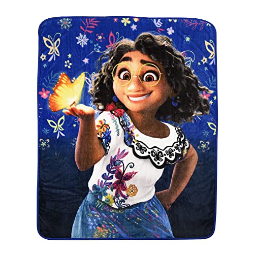 Expressions Disney Encanto Kid's Fleece Blanket Throw for Toddlers Teens, All Season Super Soft Comfy Flannel Blanket, Best Gifts for Boys and Girls, 50x60 inches (Official Disney Product)