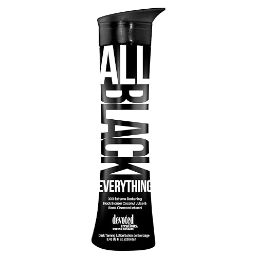 Devoted Creations All Black Everything Black Bronzer Dark Tanning Lotion