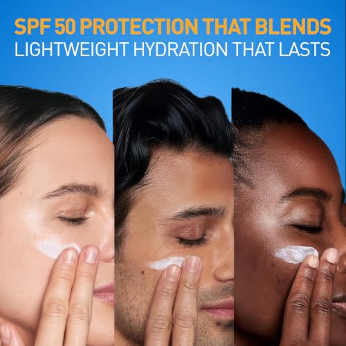 CeraVe AM Facial Moisturizing Lotion SPF 50, Face Moisturizer with SPF, Hyaluronic Acid, Niacinamide & Ceramides, Non-Greasy, Blends Seamlessly With No White Cast, Non Comedogenic Sunscreen, 3 Oz - Image 6