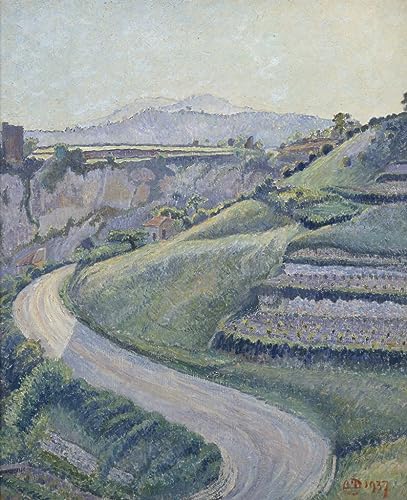 Affiche Peinture la Nouvelle Route Cotignac de Lucien Pissarro 60x90cm