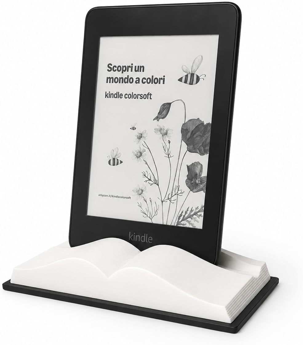 Suporte para Kindle e E-Readers em Formato de Livro Aberto, Compatível com Kobo e Outros E-Readers
