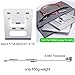 Folding Aluminum MacBook Stand HONGUO Universal 6 Angles Adjustable Desktop Ventilated Laptop Stand for 7-15